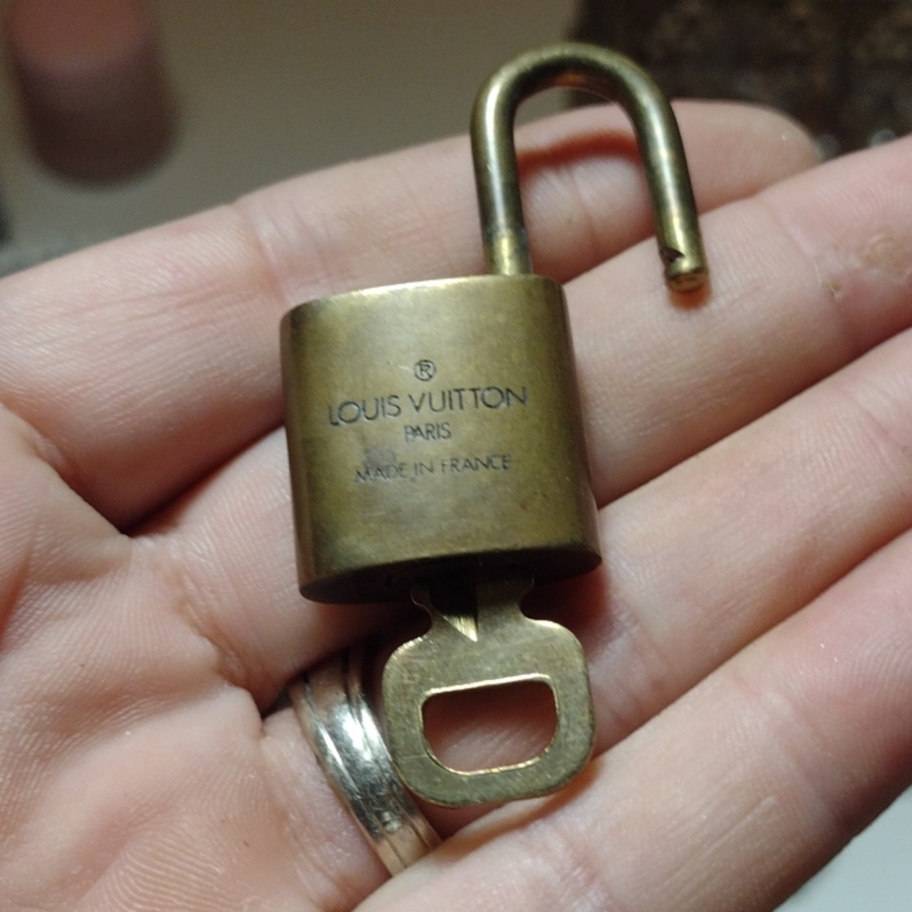Louis Vuitton key and lock